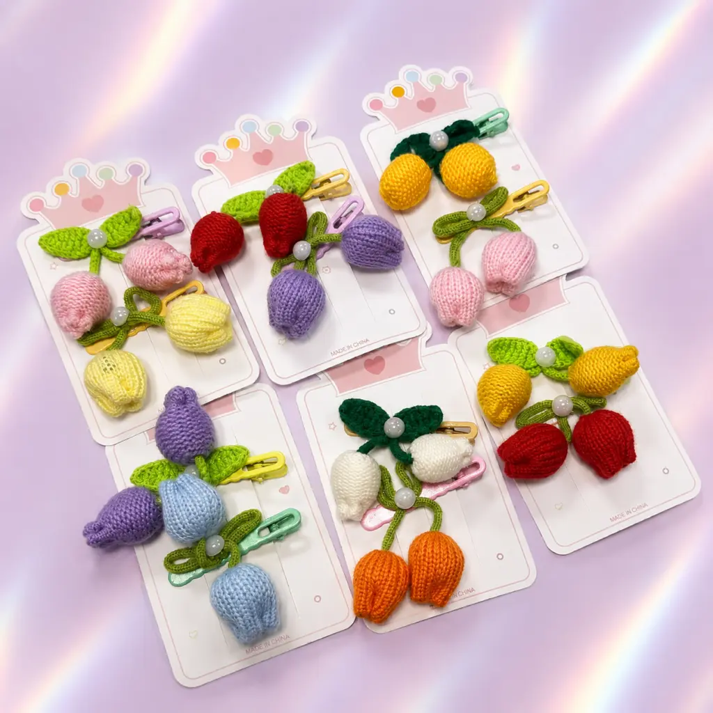 Set de 2 mini pinches tulipán 2130