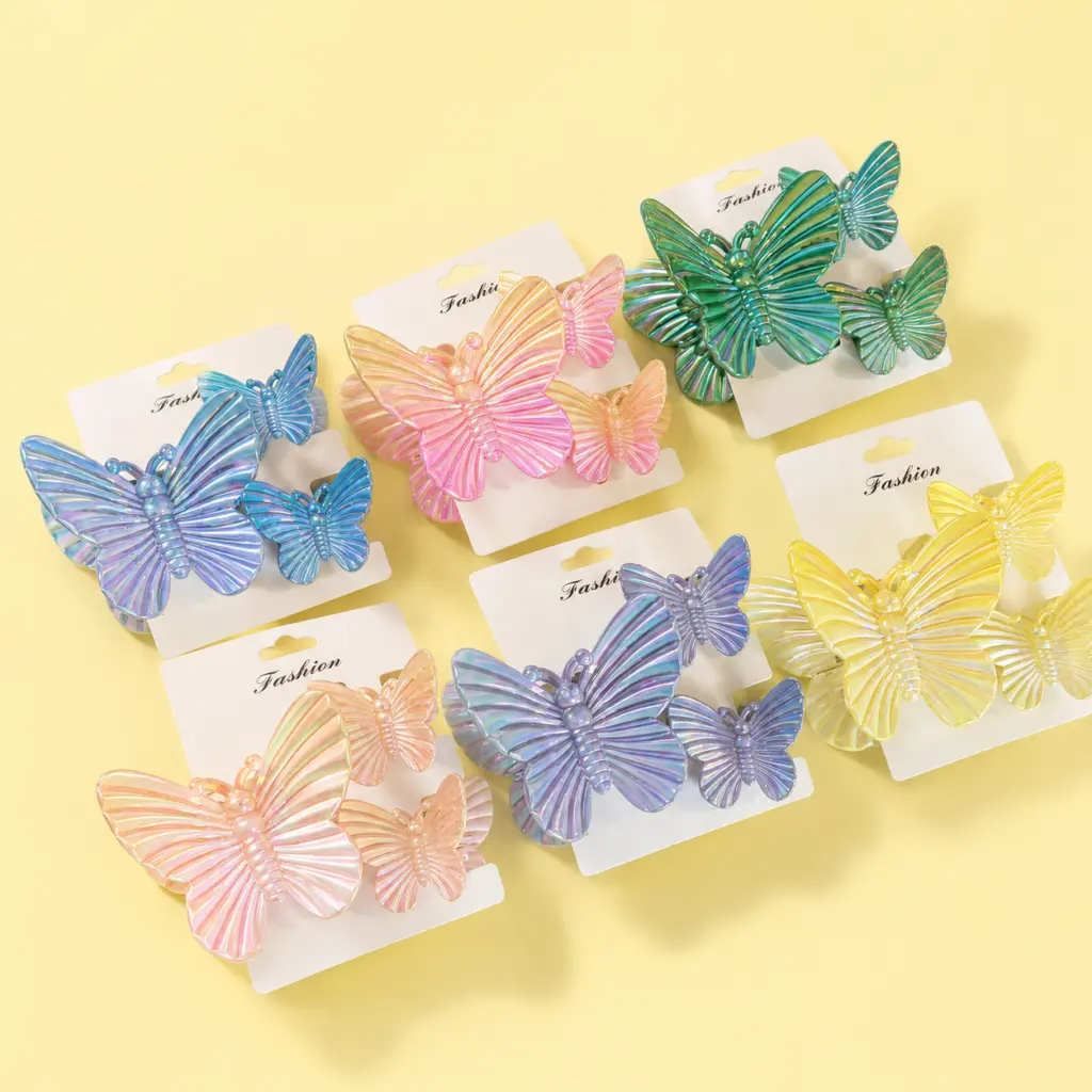 Pinza Triple Mariposa Tornasol
