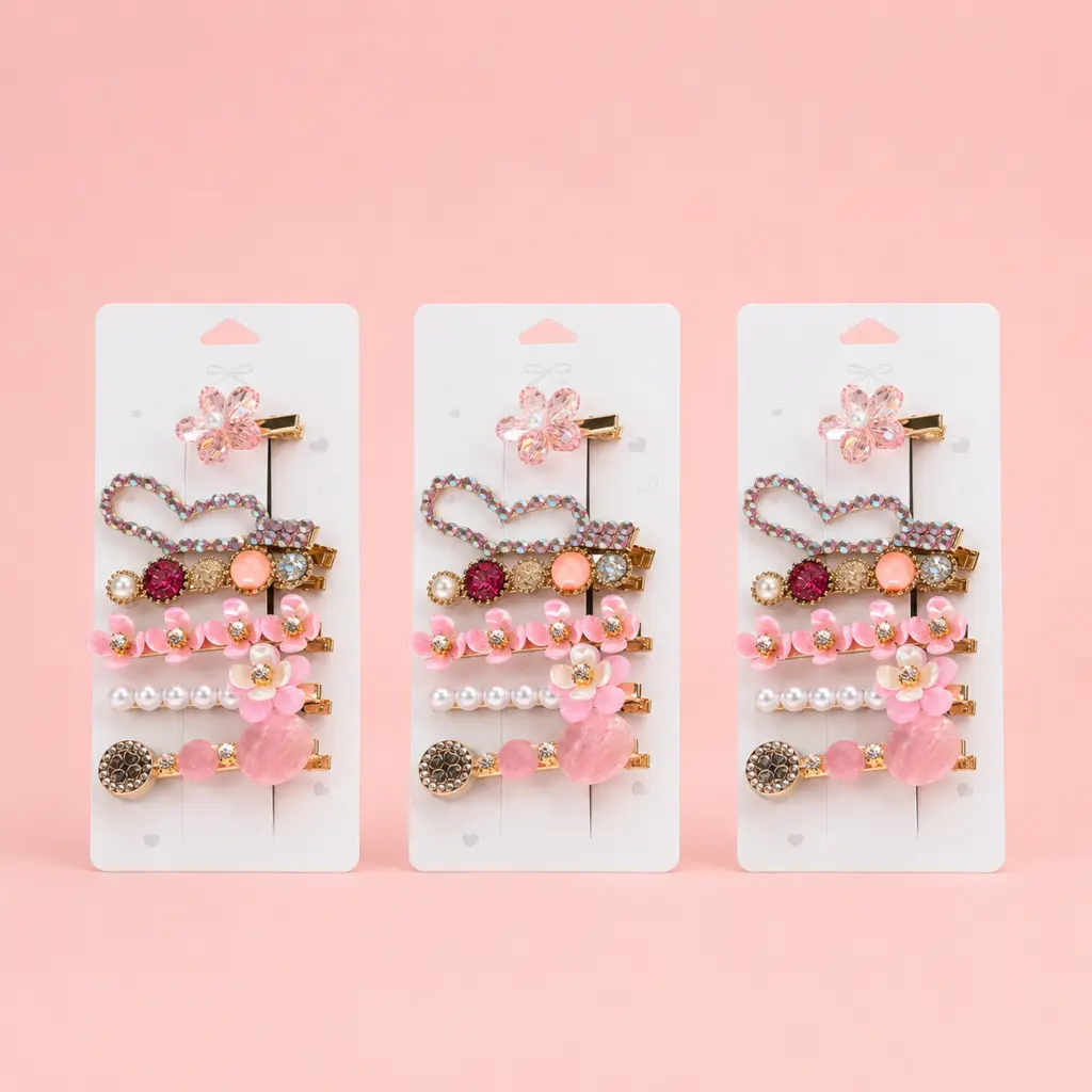 Set de 6 Pinches Sakura Elegante 