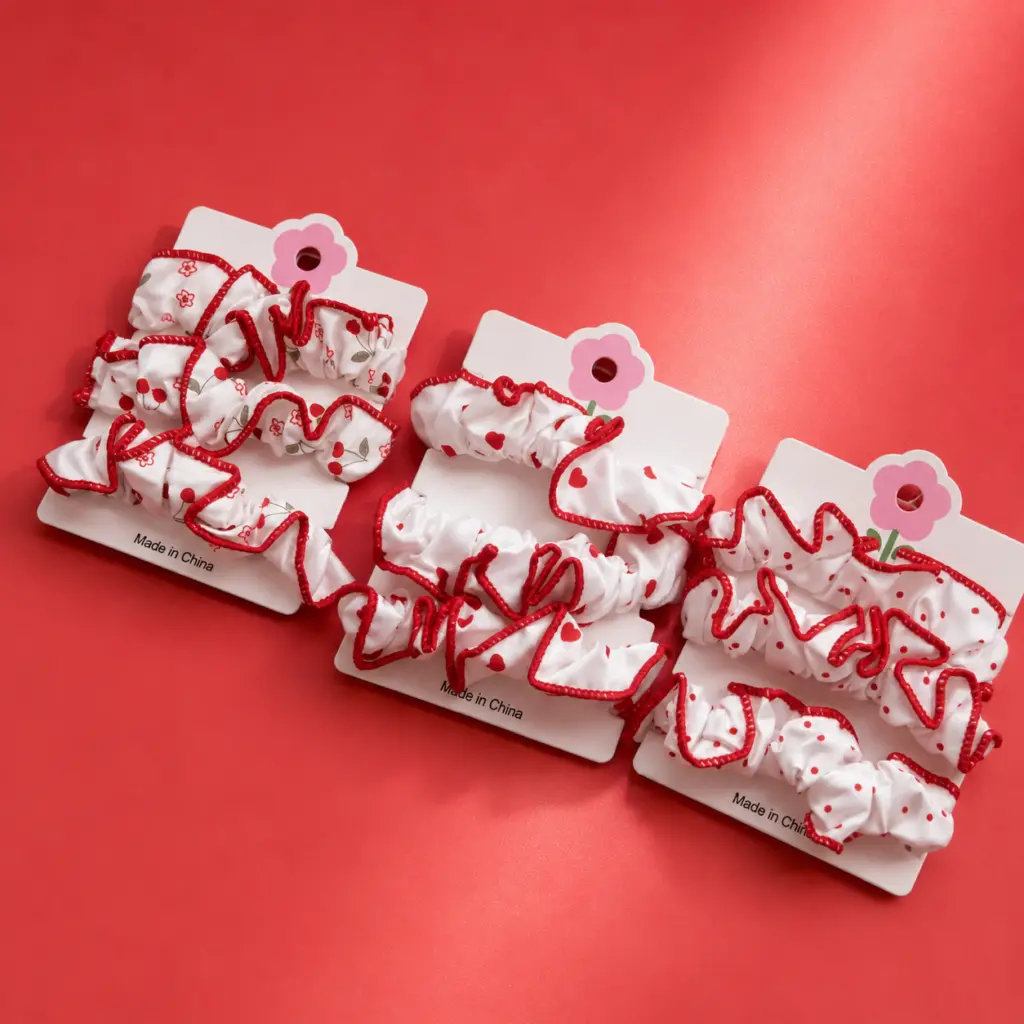 Scrunchie Triple Cherry