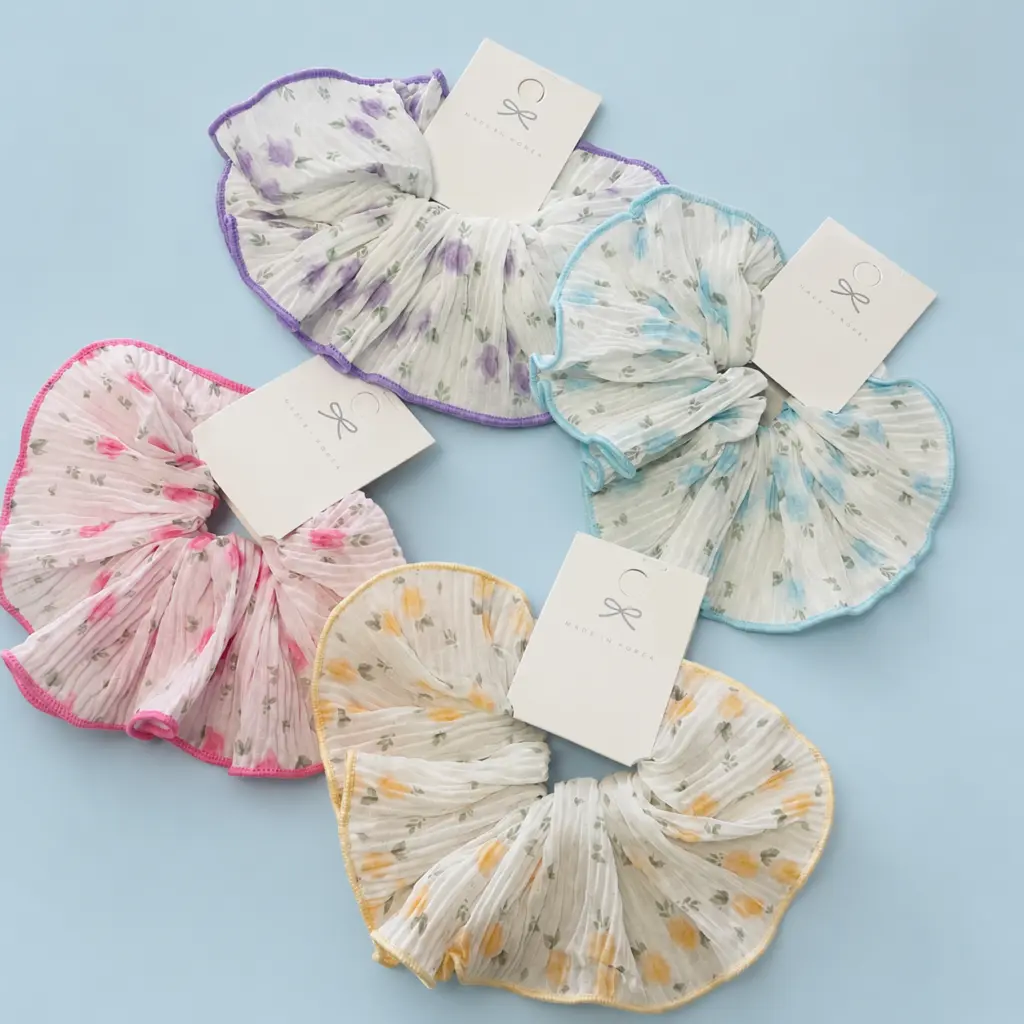 Scrunchie pétalos flor 2246