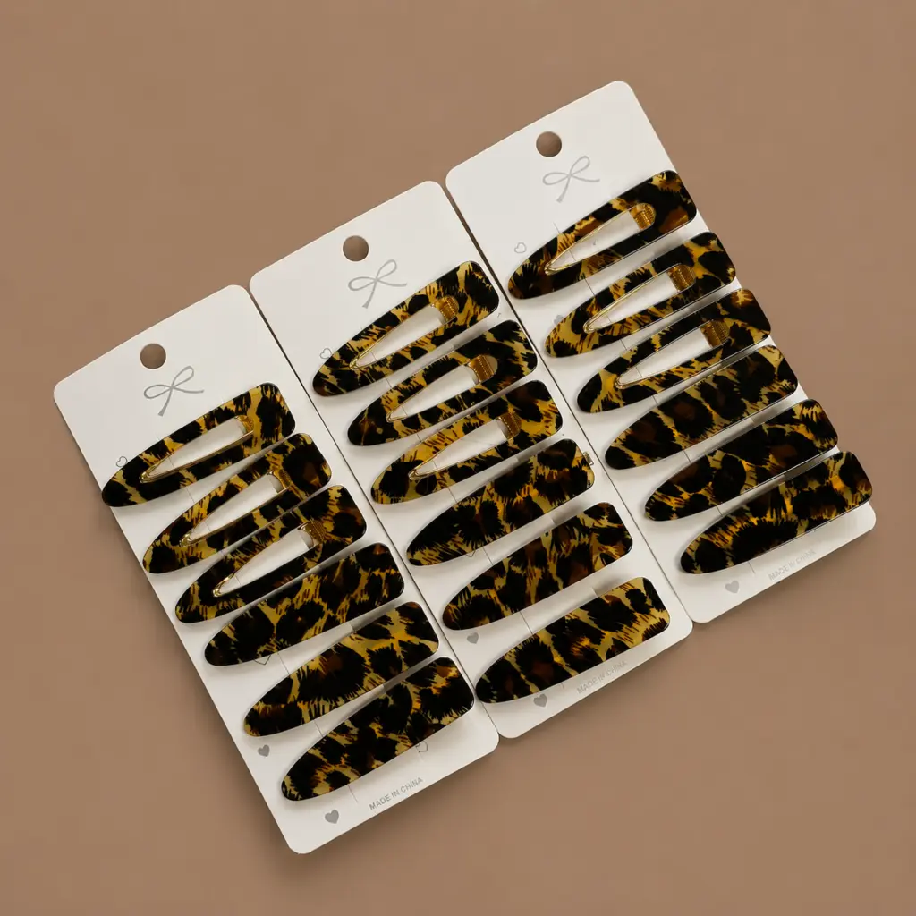 Set Pinches Leopardo Print