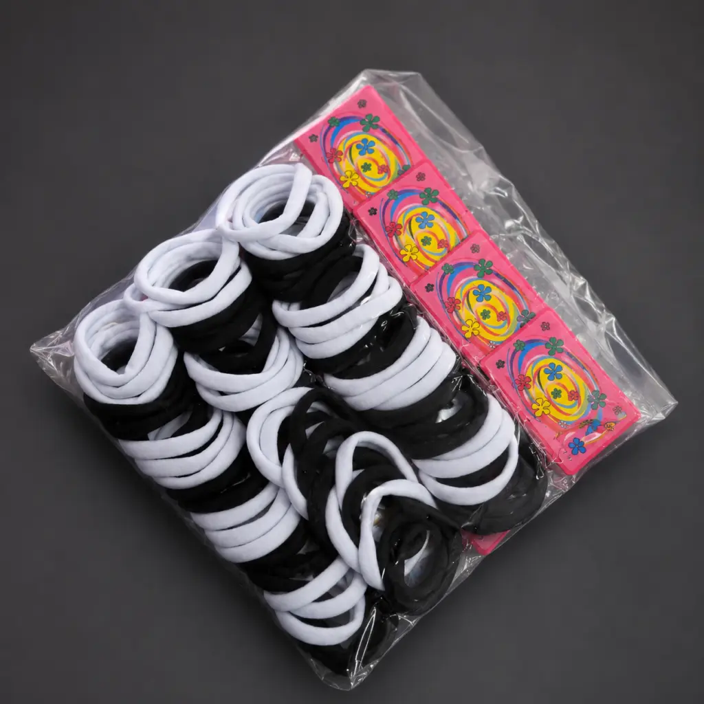Set de 12 coles blanco y negro 2379