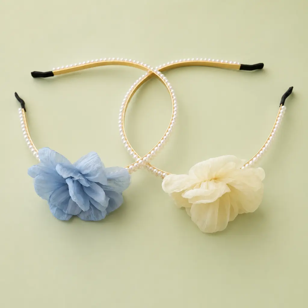 Cintillo flor perla 1737