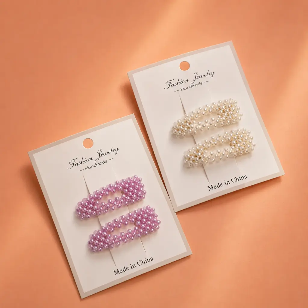Set 2 pinches con perla 1753