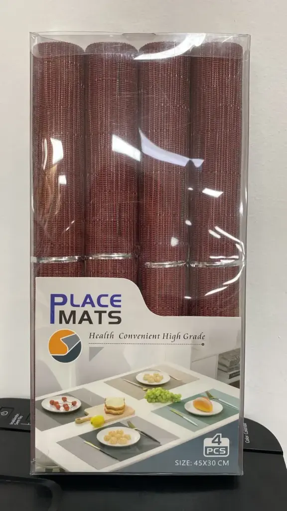 Set Individuales x4 Rojo
