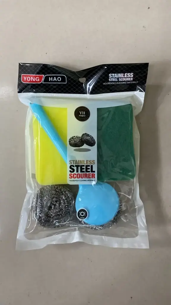 Set Esponjas+Escobilla Acero