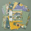 Set de Papeles Decorativos Girasoles y Flores
