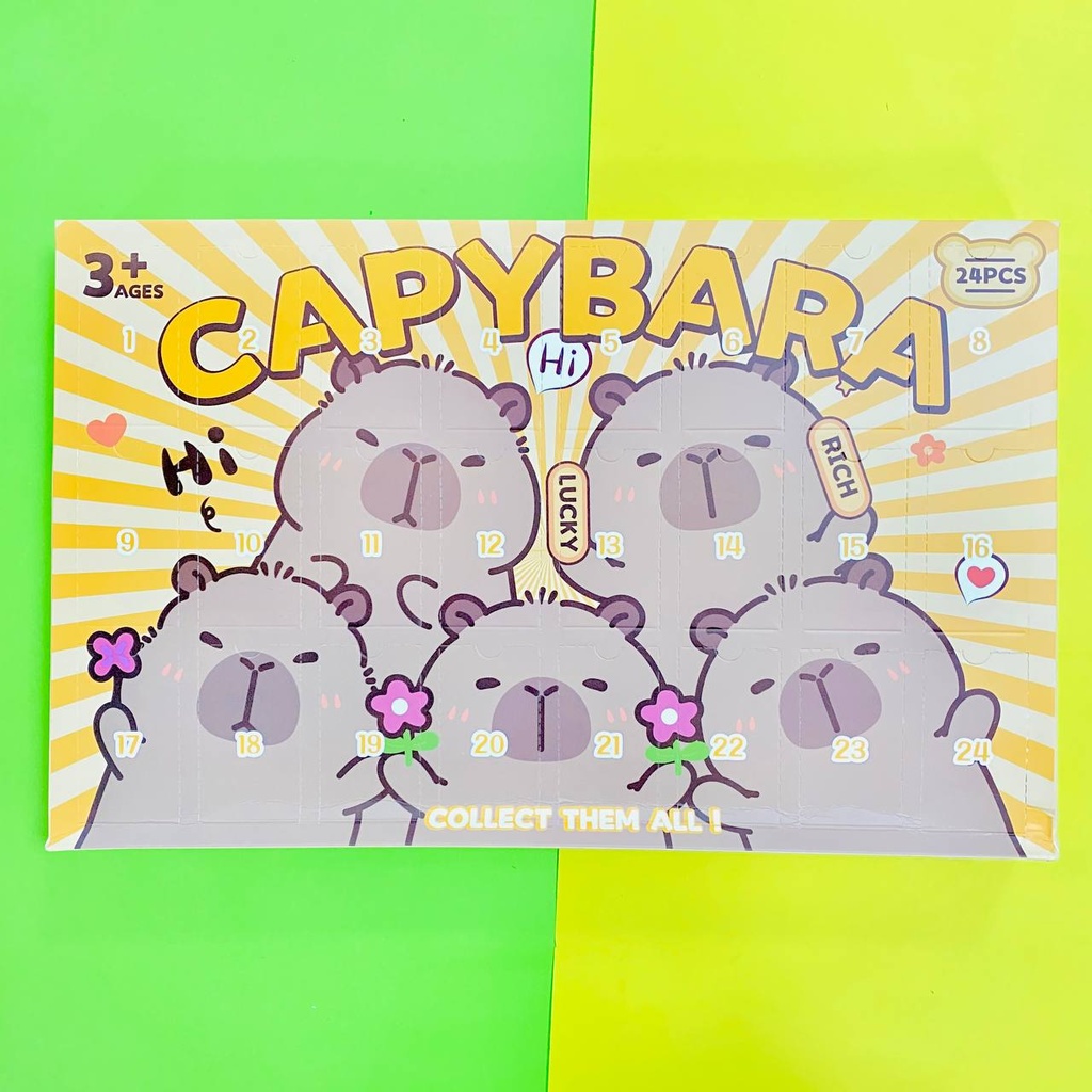 Caja Sorpresa de Adornos 24PCS Capybara