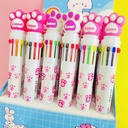 Lápiz de 10 Colores   Diseño Pata de Gato Kawaii