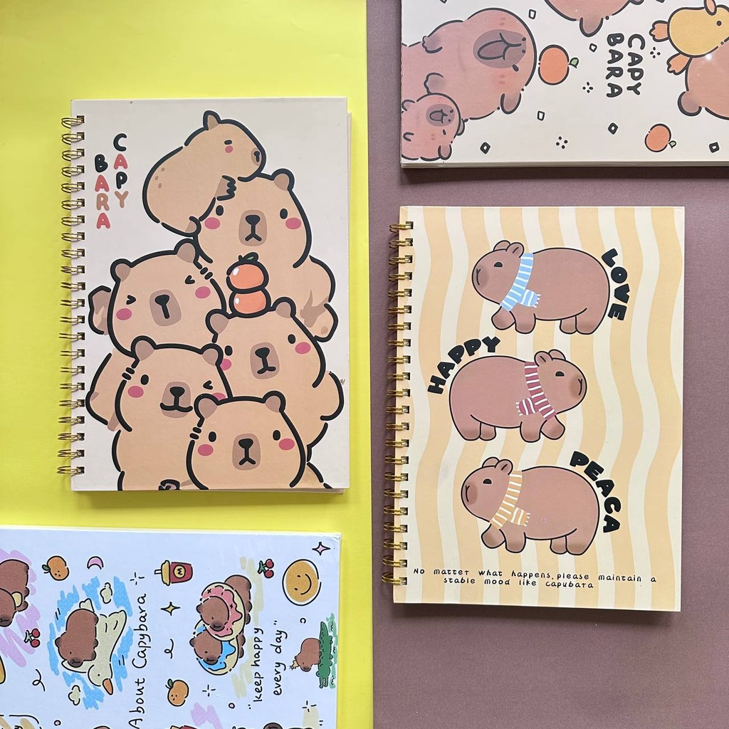 Cuaderno Argollado Diseño de Capybara
