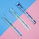 Regla Flexible Espacial 20 cm y pulgadas 3 Colores