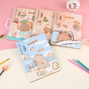 Croquera Kawaii Capybara 50 Hojas en Blanco