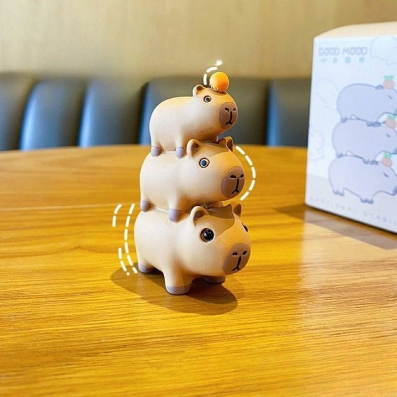 Adorno Acrílico Capybara Kawaii