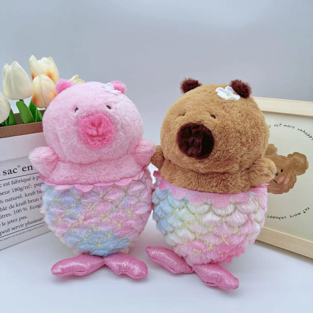 Peluche Capybara Sirenita 