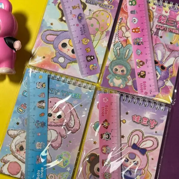 Libreta con Regla Baby Three 24 Hojas