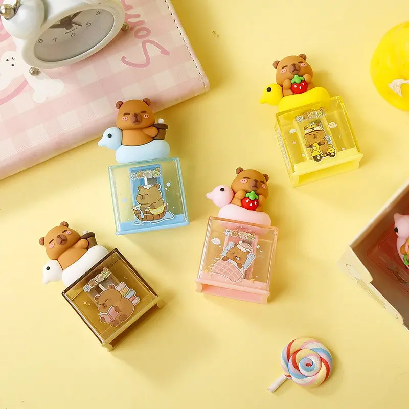 Sacapuntas Capybara con Flotador  4 Colores Surtidos 