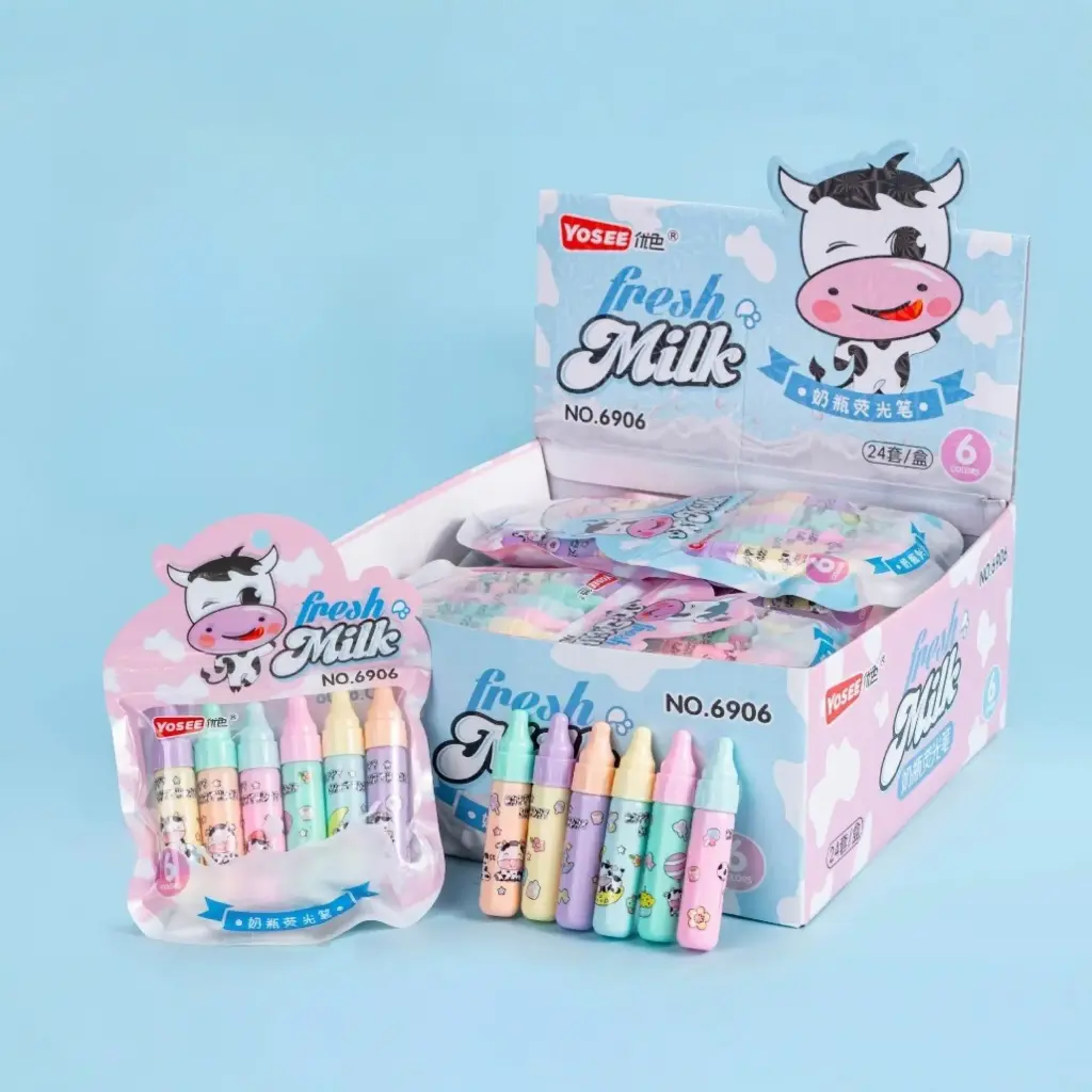 Set de Destacadores Vaca 6PCS 