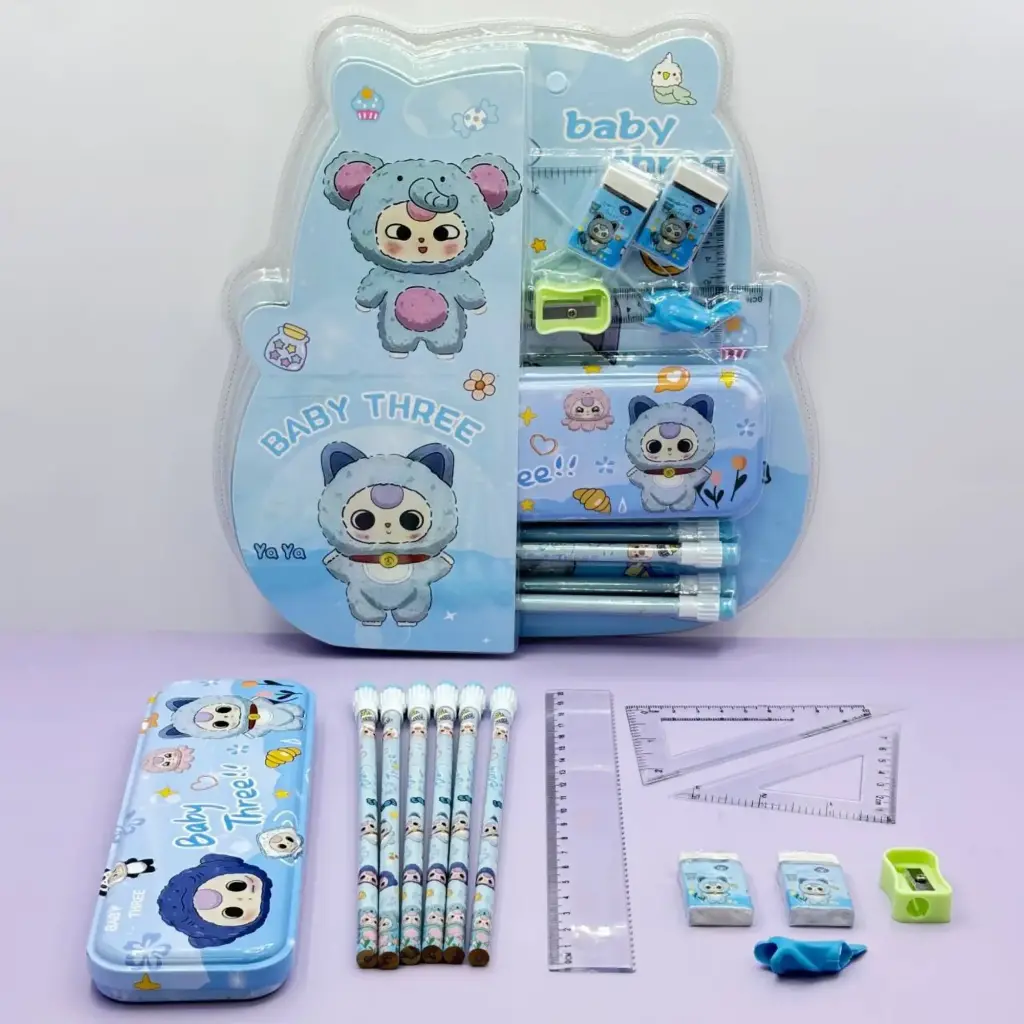 Set de Papelería con Diseño Baby Three 13PCS 