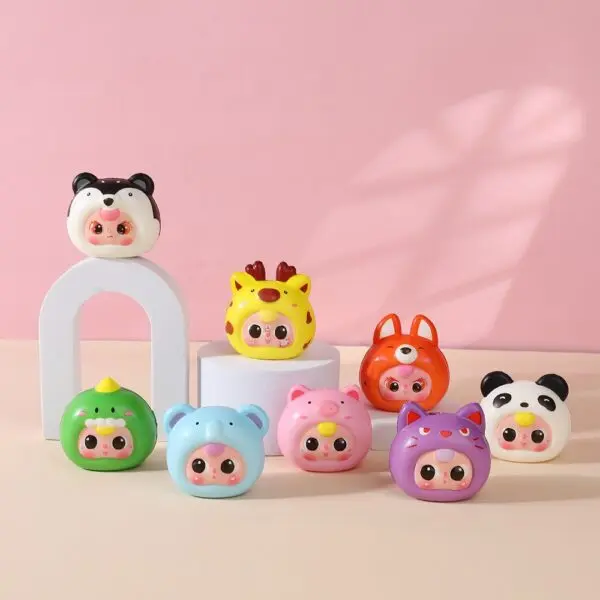 Squishy Antiestrés Cara Baby Three  8 Modelos Surtidos
