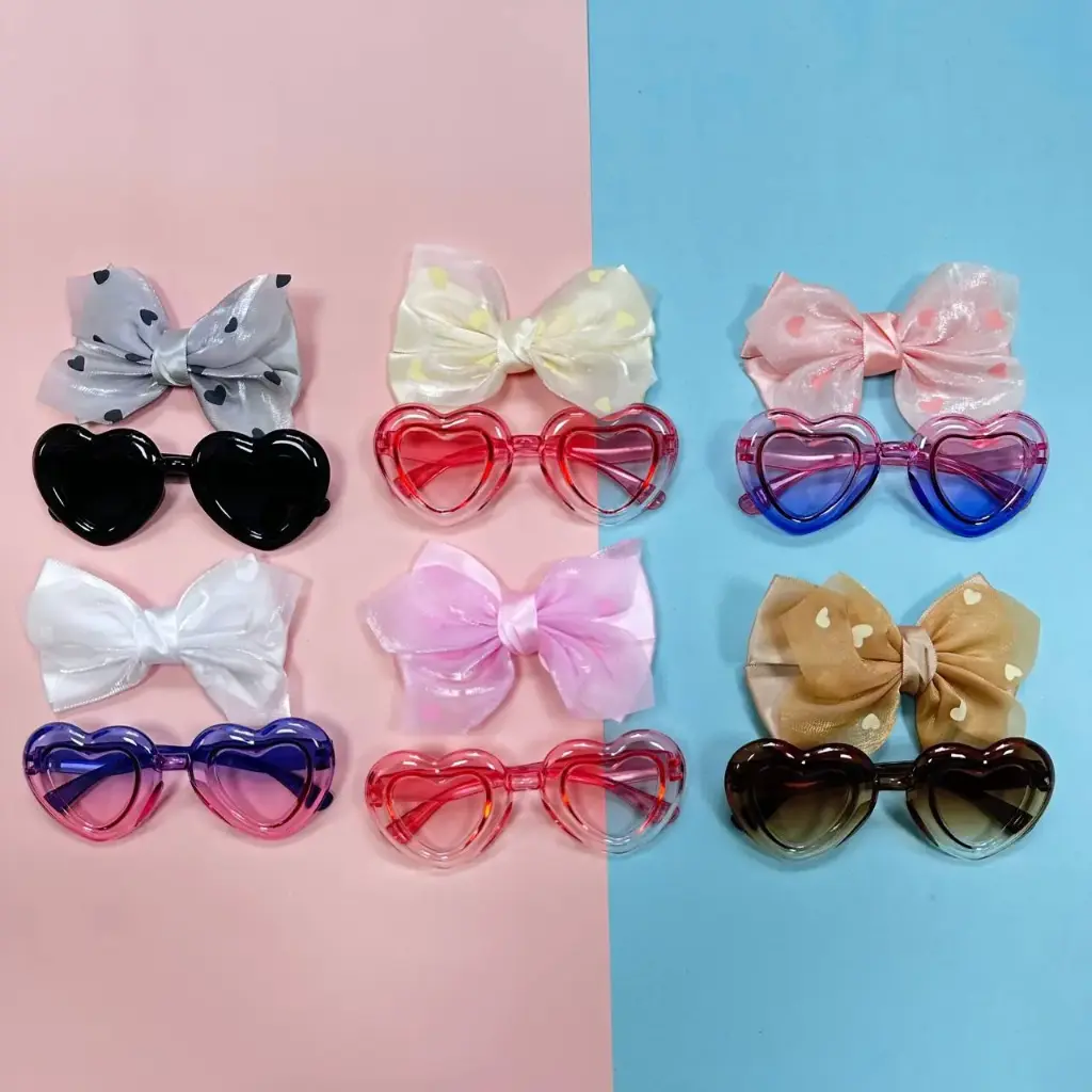 Set de Lazo con Corazones + Gafas