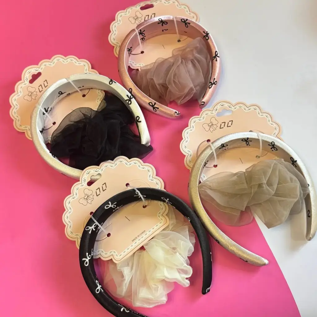 Set Diadema Colet con Diseño de Lazos