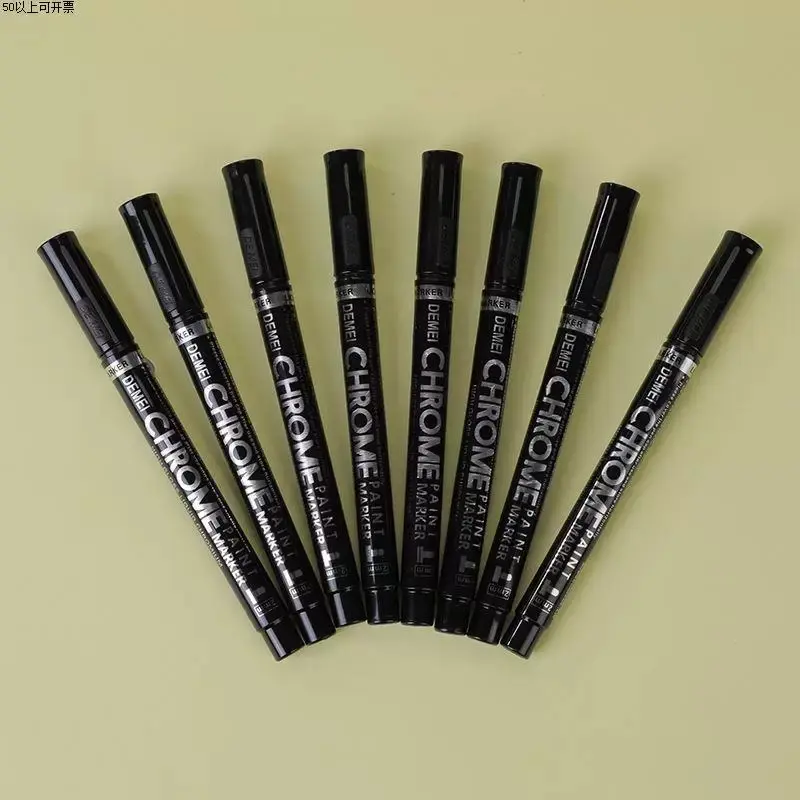 Marcador Plateado Cromado Set de 6 piezas