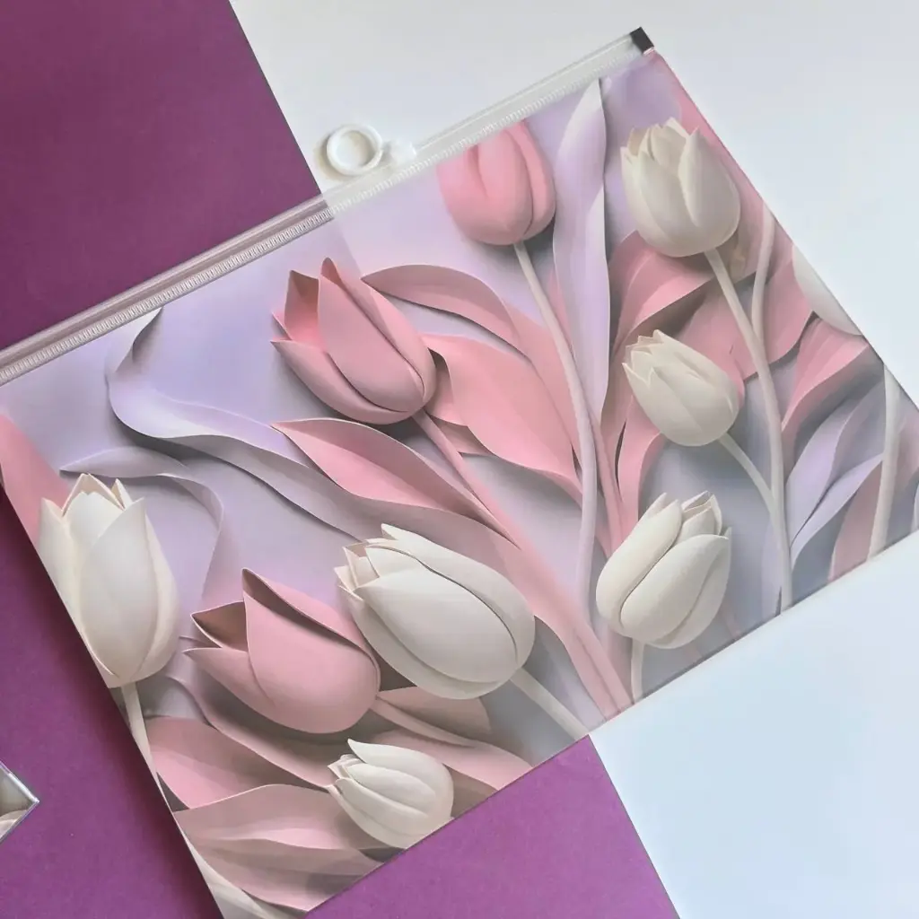 Bolsa de cremallera tulipán