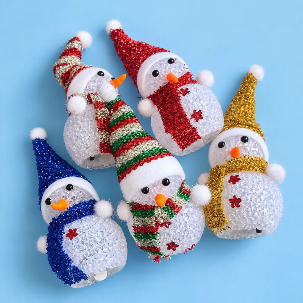 ADORNO DE NAVIDAD FIGURA DE NIEVE
