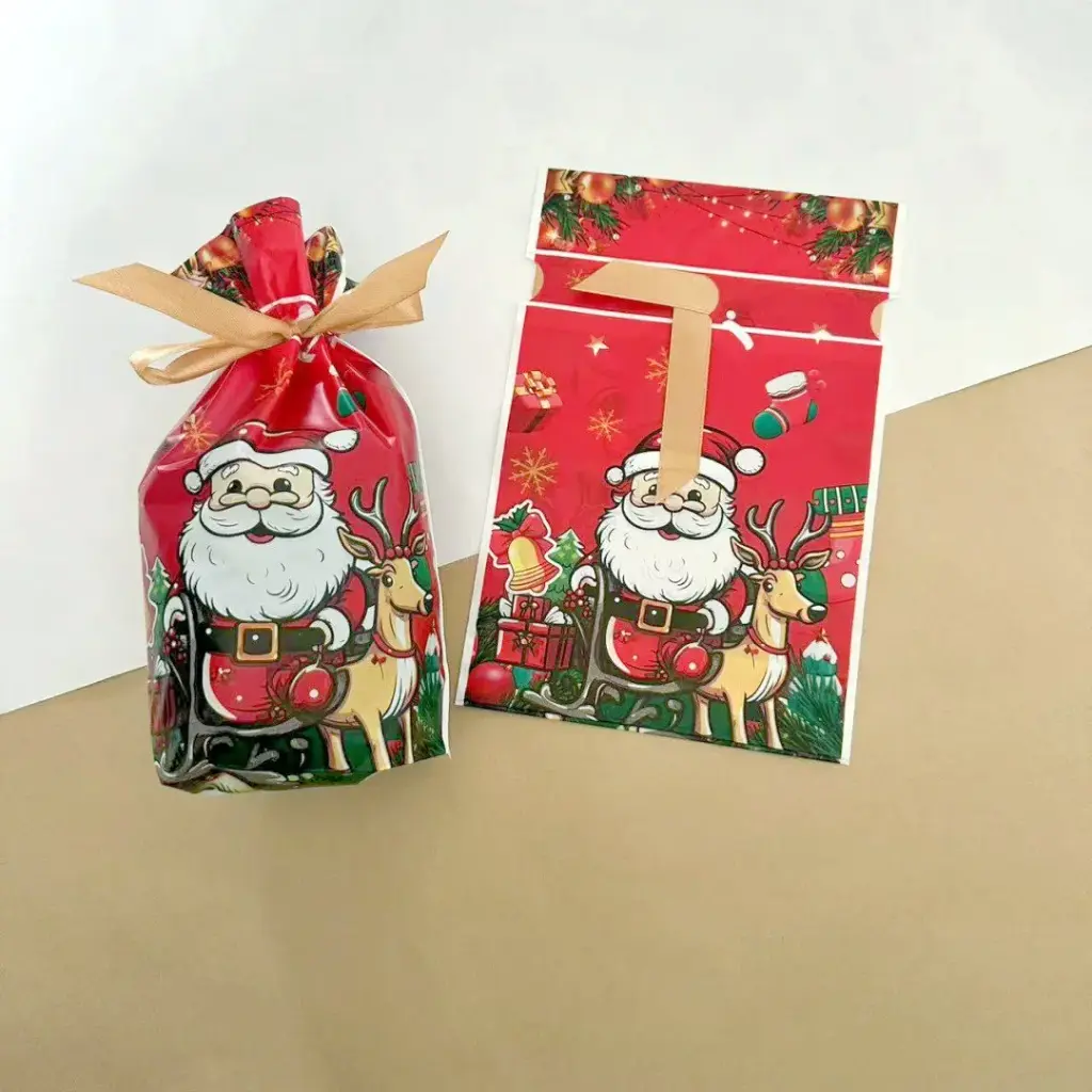 BOLSA PLÁSTICA DE REGALO DE NAVIDAD