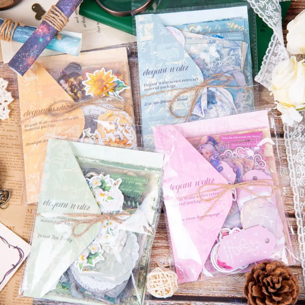 Set Journal Colorido Pegatinas Hojas 