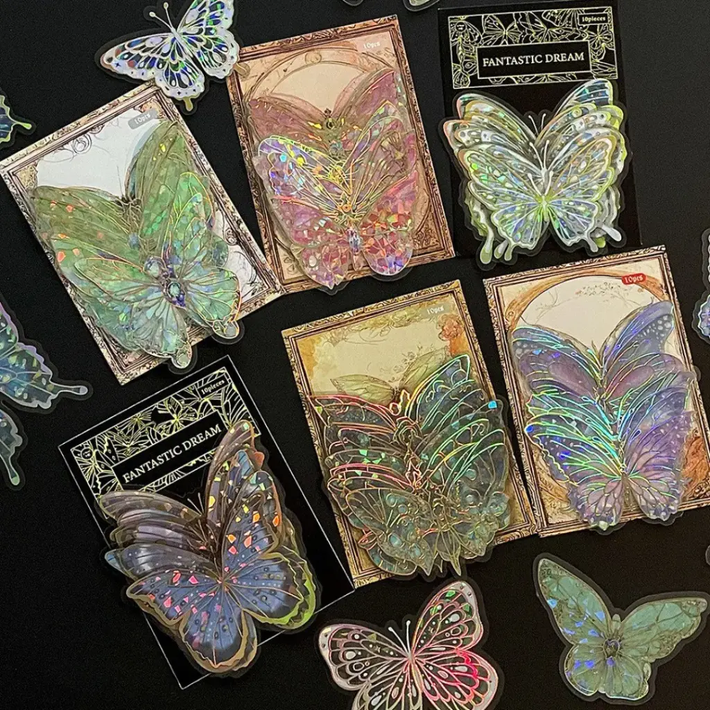 Sticker Mariposa Holográfica