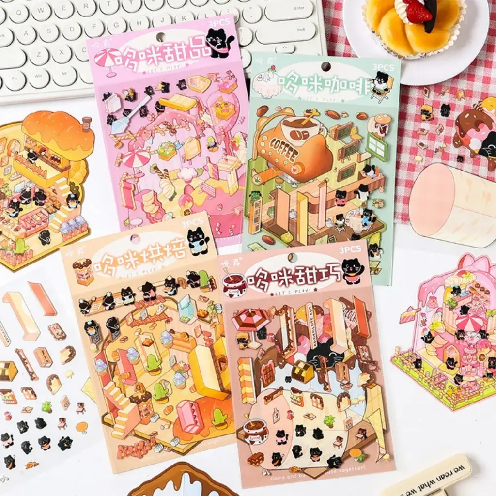 Stickers para Crear Escenario Pastelería