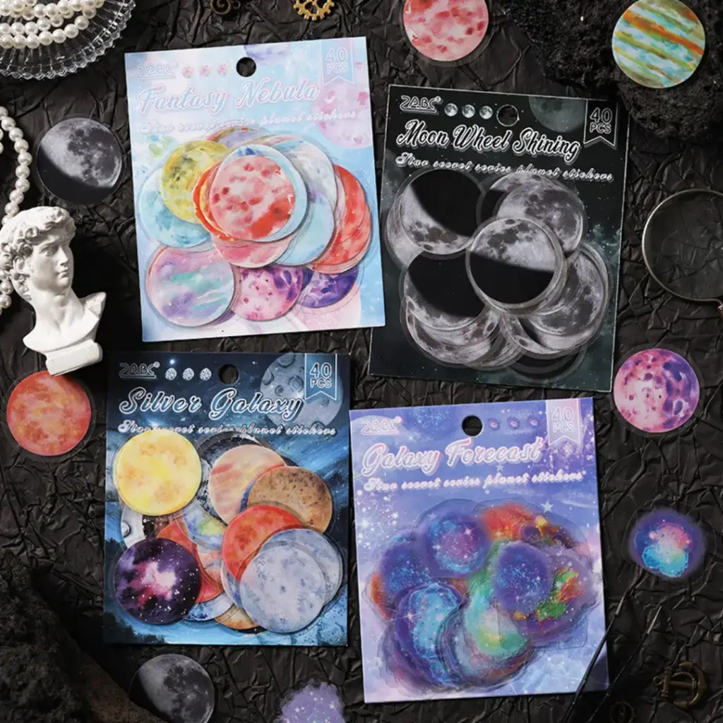 Set stickers planeta