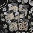 STICKERS FLORES BLANCAS 20 PCS