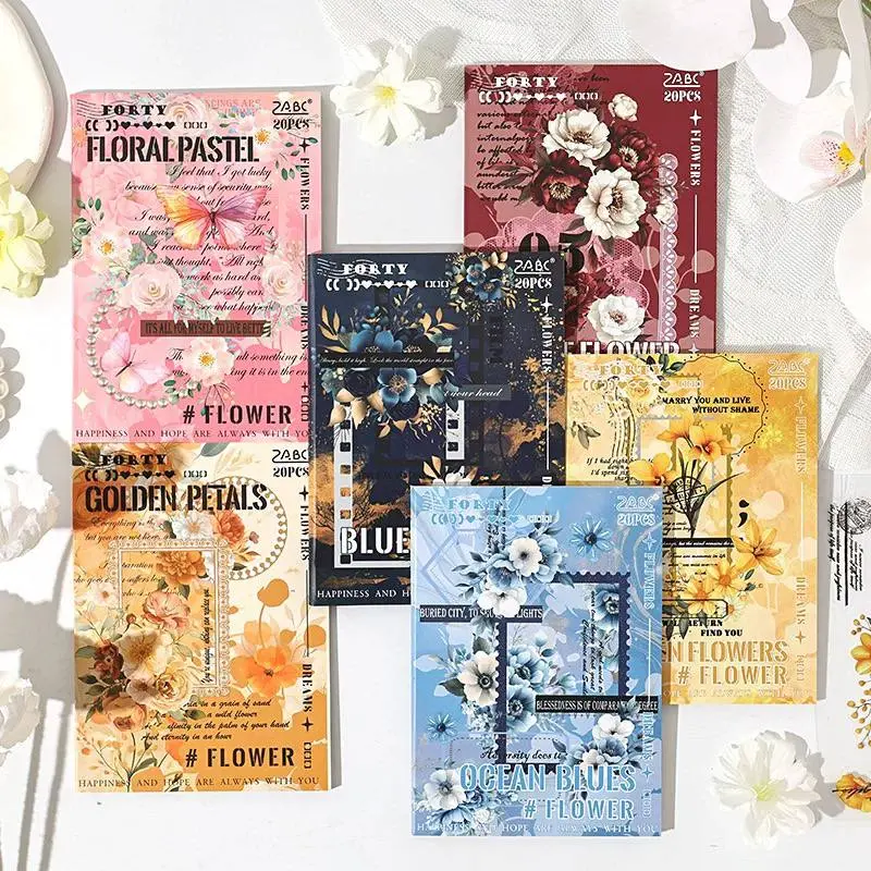 Stickers de Hojas Medianas de Flores