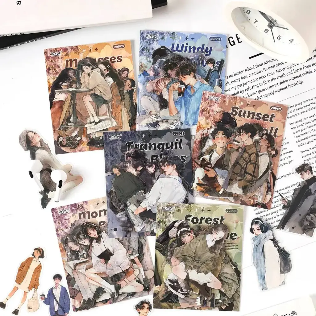 Stickers Hombre y Mujeres Anime