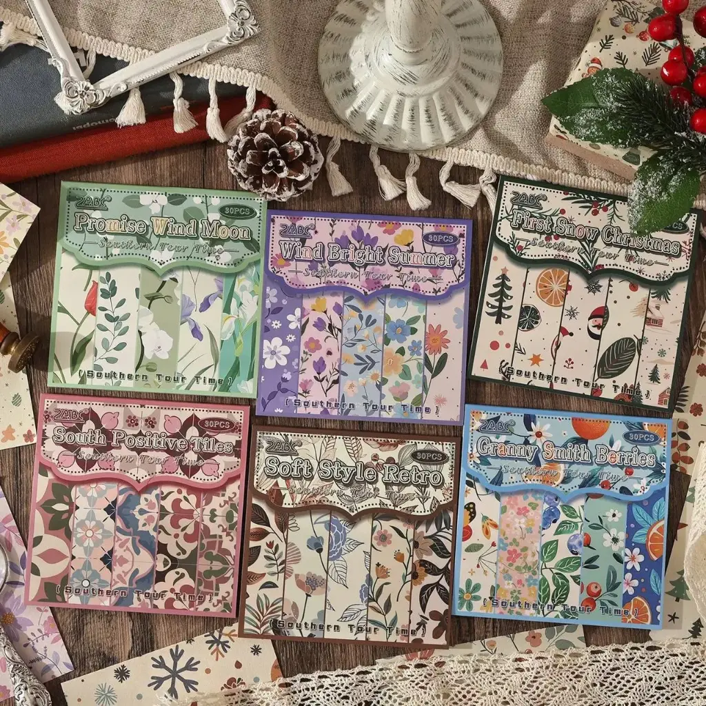 Hojas de papel decorativas vintage