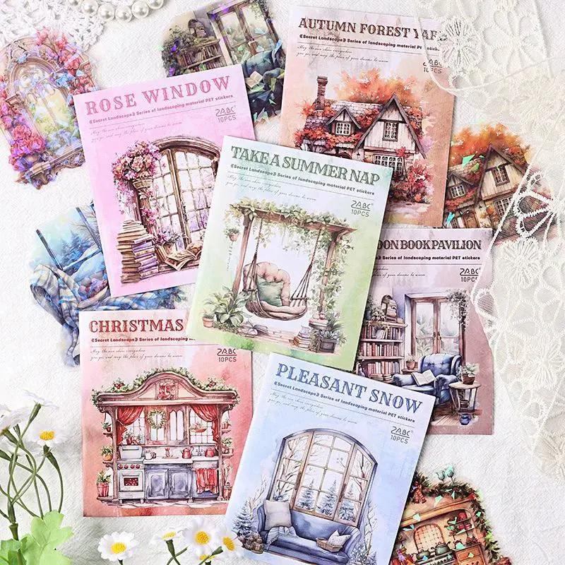 Stickers Ventana Decorativa Vintage