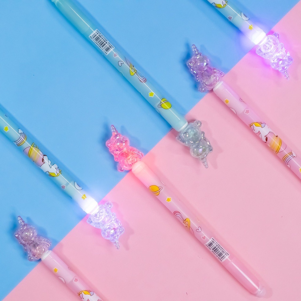 Lápiz con Luz de Unicornio