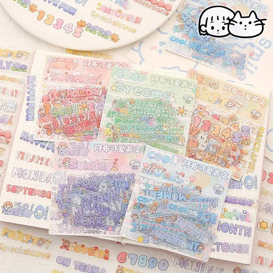 Set de 48 Stickers Ingles Moments 5 Diseños