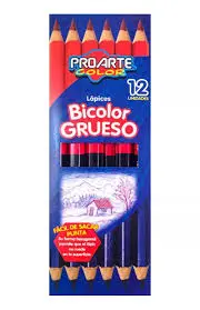 LAPICES BICOLOR PROARTE GRUESO CAJA 12 UNI