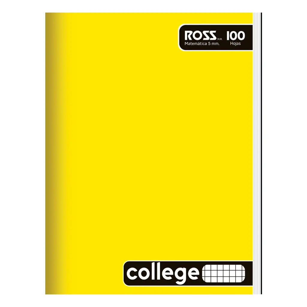 Cuaderno Ross College Liso 100Hj 5mm