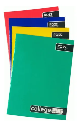 Cuaderno Ross College Liso 80Hj 5mm