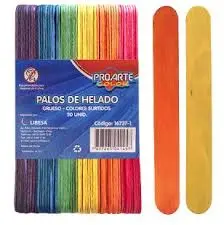 PALOSdeHELADOS PROARTE COLOR GRUESO B/50uni