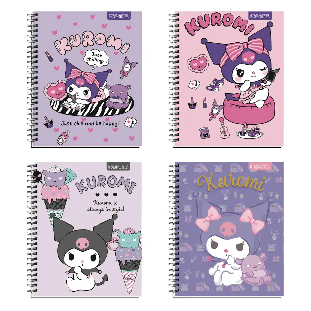 Cuaderno Univ ProArte Ted/Ed Melody & Kuromi 100Hj 7mm