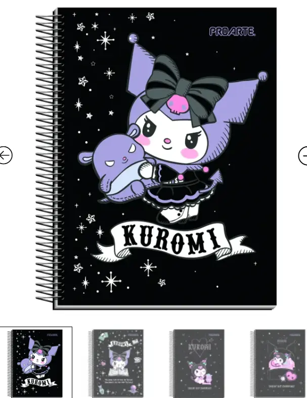 Cuaderno ProArte Kuromi 4Ta 150Hj 7mm