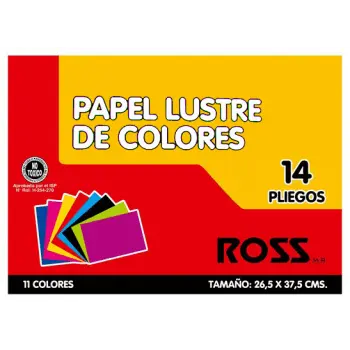 Estuche de Papel Lustre Ross 14Hj 11col 265x375