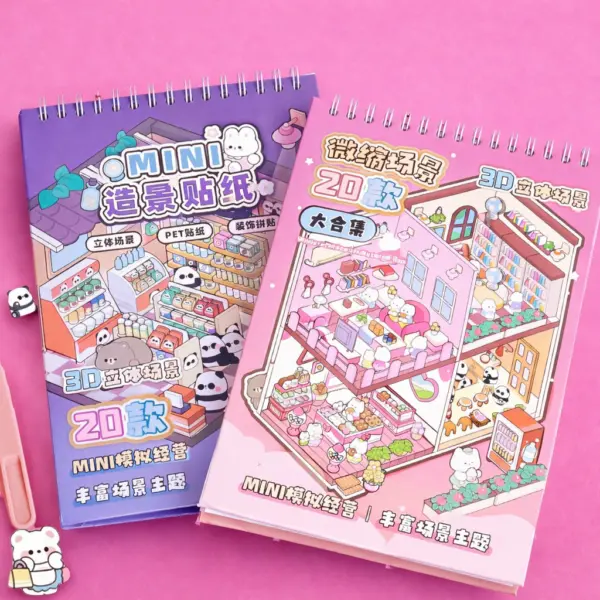 Libreta de stickers escenario