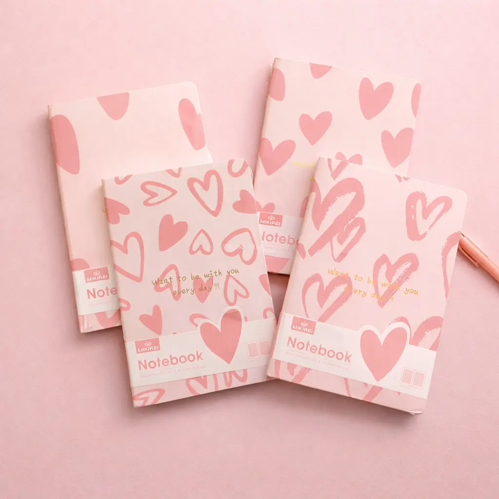 Libreta Lisa de Corazones